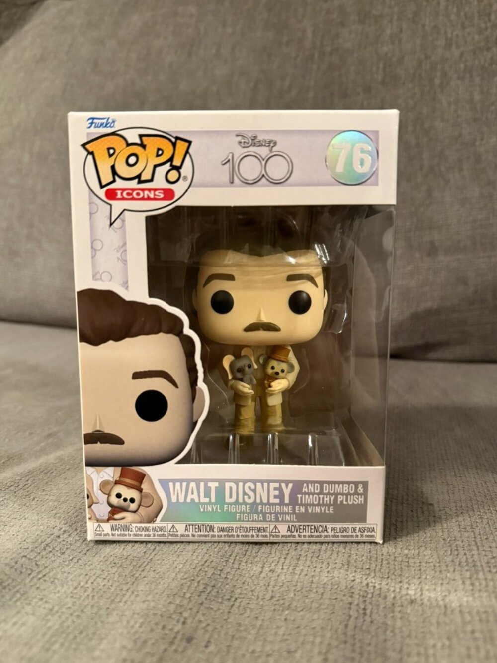 Funko Pop - Disney 100 #76 Walt Disney and Dumbo & Timothy Plush
